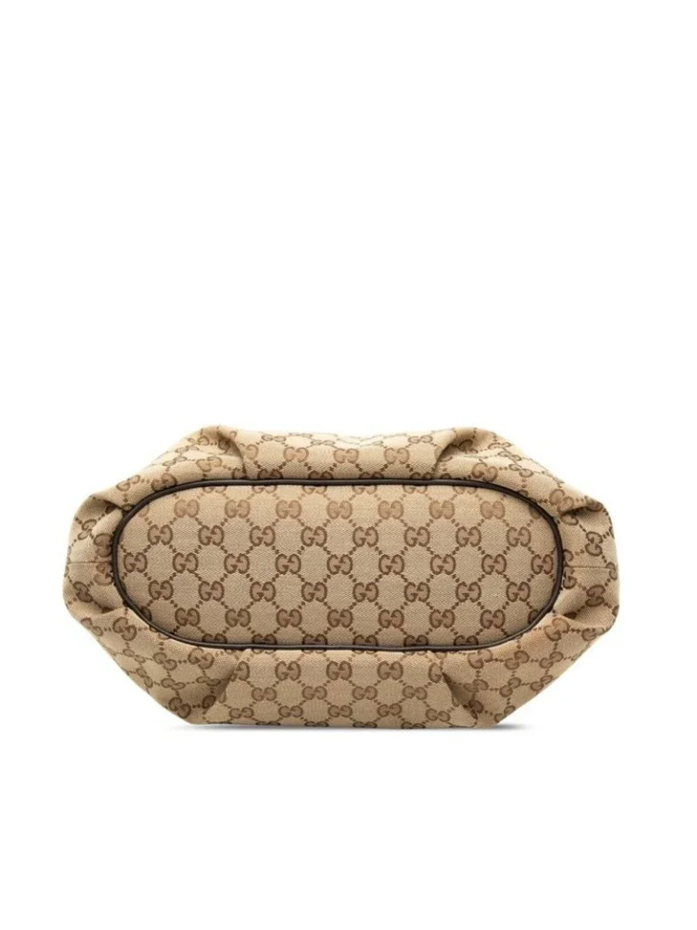 Gucci GG Canvas Crossbody Shoulder Bag Beige Brown